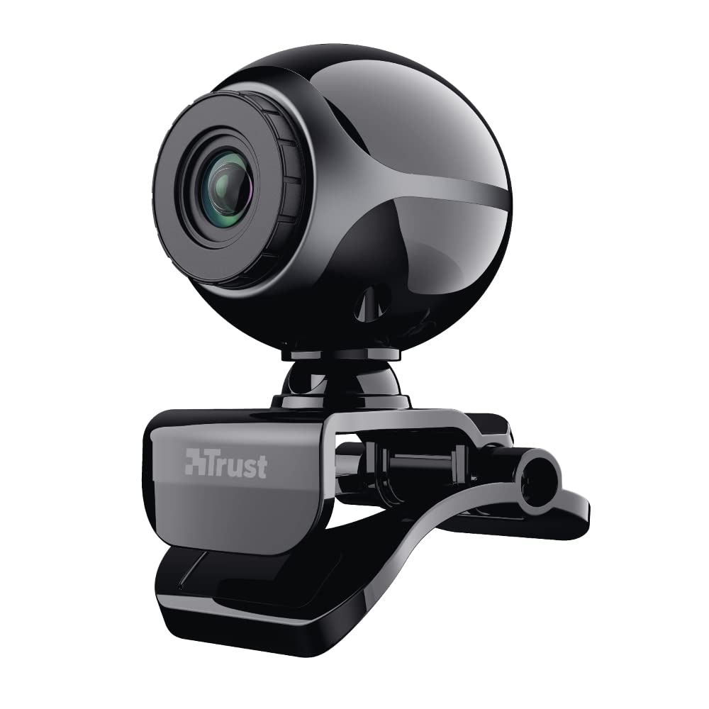 Webcam carrée Trust Best Price, EXIS, 17003, noir et argent Webcam carrée Trust Best Price, EXIS, 17003, noir et argent